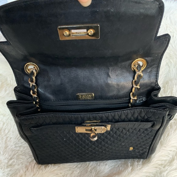 Black Bally Quilted Leather Shoulder Bag - Picture 3 of 14